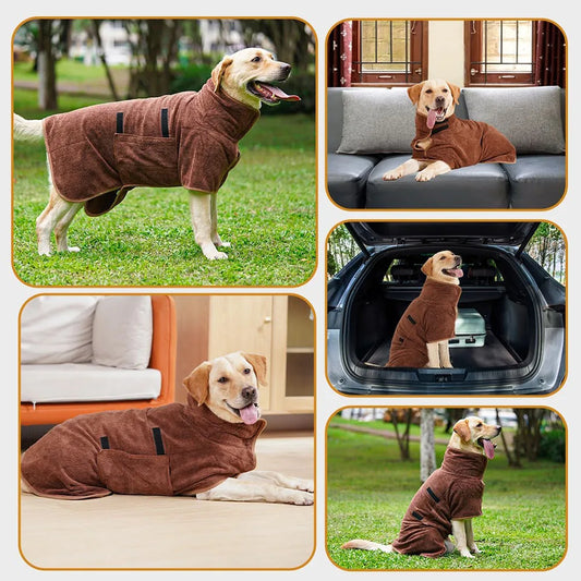 Hondenbadjas | Heerlijk Afdrogen na het Douchen of Regen