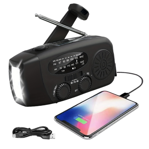 Noodradio | Klaar Voor Elke Noodsituatie - Licht & Stroom