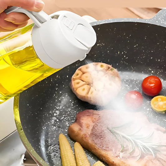 2-in-1 Oliefles 500ml | Spuiten en Gieten voor Slimmer en Sneller Koken