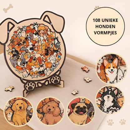 Doggy Puzzel — Elk Puzzelstukje Heeft Zijn Eigen Staartje