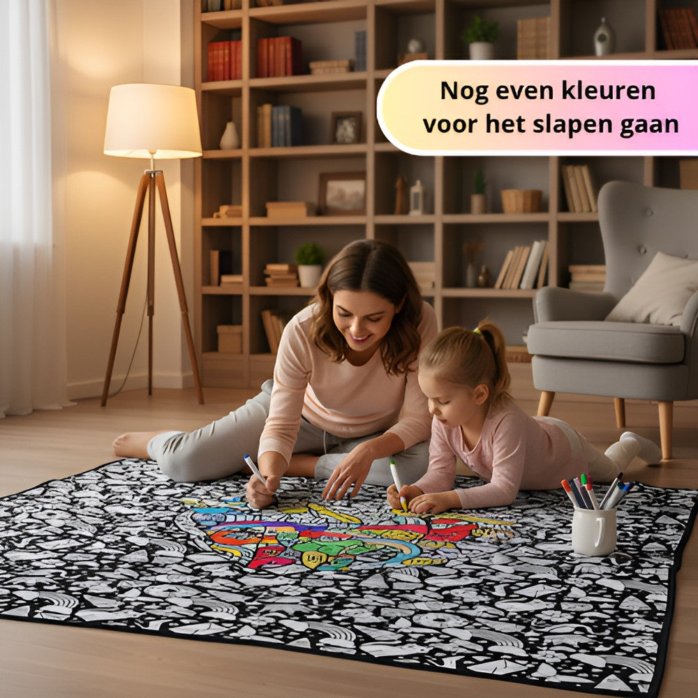 Kleurplaat Deken – Inkleuren & Onder Kruipen