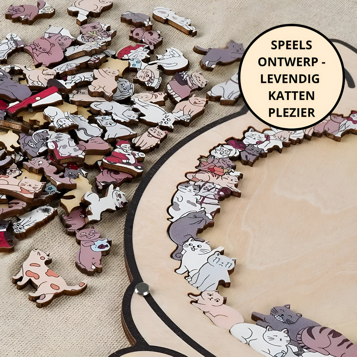 Kitty Club | Puzzel vol Unieke & Verrassende Kattenvormpjes