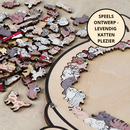 Kitty Club | Puzzel vol Unieke & Verrassende Kattenvormpjes