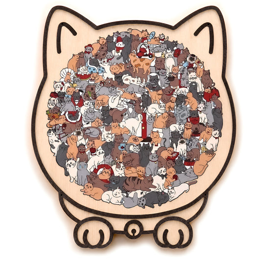 Kitty Club | Puzzel vol Unieke & Verrassende Kattenvormpjes