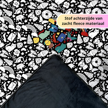 Kleurplaat Deken – Inkleuren & Onder Kruipen