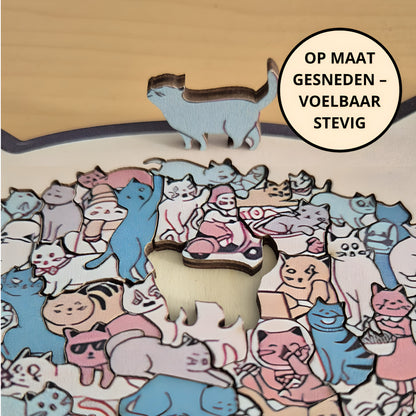 Kitty Club | Puzzel vol Unieke & Verrassende Kattenvormpjes