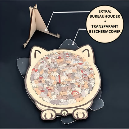 Kitty Club | Puzzel vol Unieke & Verrassende Kattenvormpjes