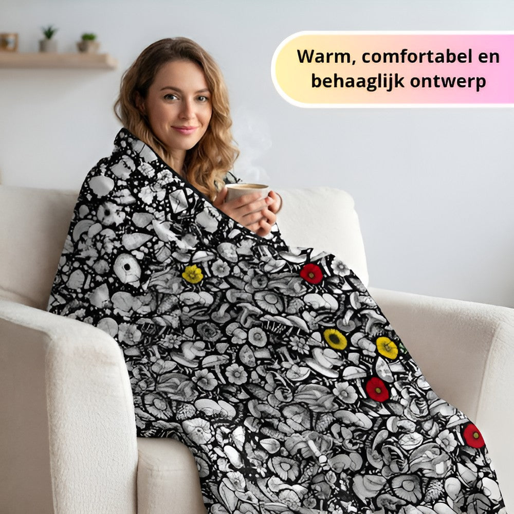 Kleurplaat Deken – Inkleuren & Onder Kruipen
