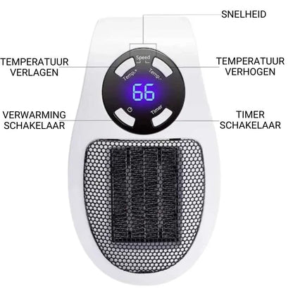 InstaHeat™ | Stil, Draagbaar en Zeer Krachtig voor elke Kamer