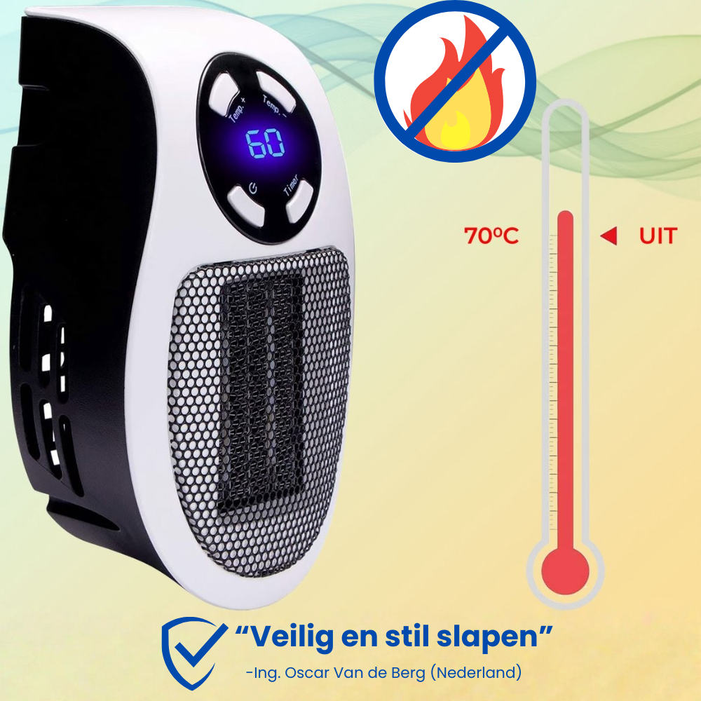 InstaHeat™ | Stil, Draagbaar en Zeer Krachtig voor elke Kamer