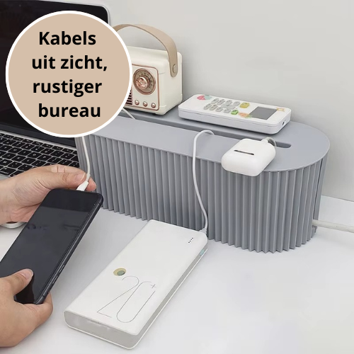 Kabelbox Luxe | Verberg Kabels & Stekkerdozen Stijlvol