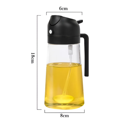 2-in-1 Olieflesje | Spuiten of Gieten voor Slimmer en Sneller Koken