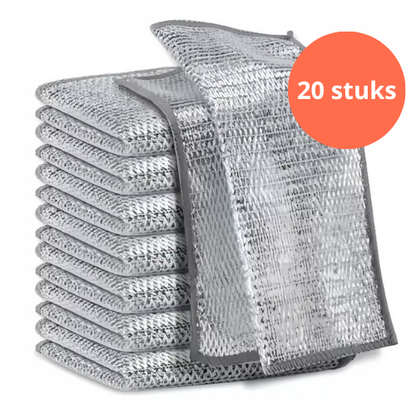 Anti-Kras Staalvezel Vaatdoeken (20 Stuks) | Breng de Glans Terug