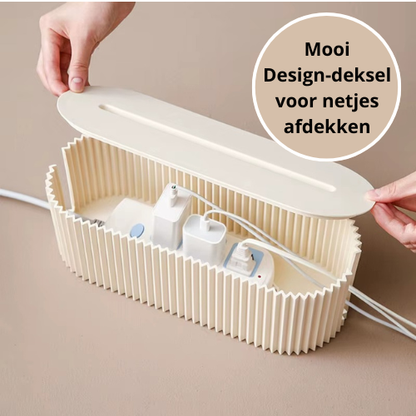 Kabelbox Luxe | Verberg Kabels & Stekkerdozen Stijlvol