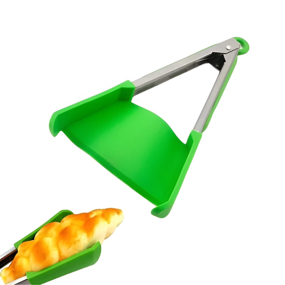 2-in-1 Kook Spatel en Tang | Grijpen, Flippen & Serveren