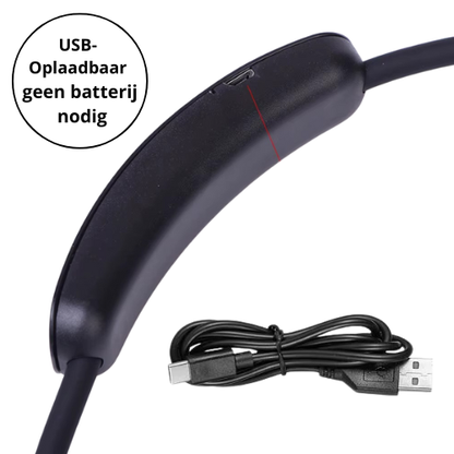 Neck-Flex Lamp | Handen-Vrij, Buigzame Armen, Perfect Licht