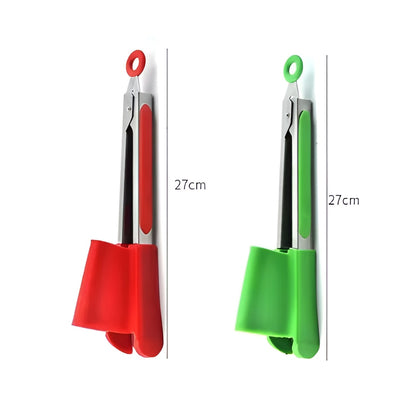 2-in-1 Kook Spatel en Tang | Grijpen, Flippen & Serveren