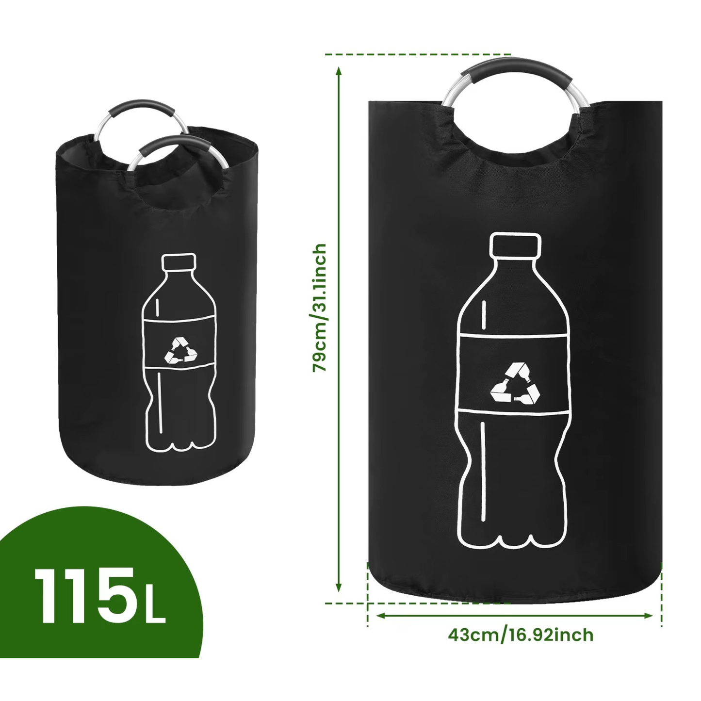 Flessenopbergzak XL | Ruimtebesparend & Stijlvol Opbergen