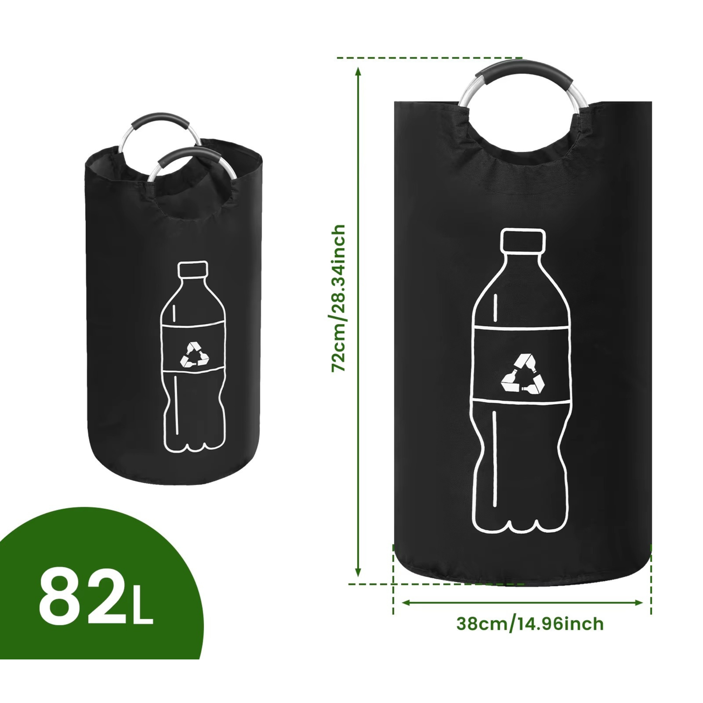 Flessenopbergzak XL | Ruimtebesparend & Stijlvol Opbergen