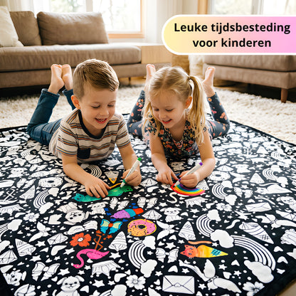 Kleurplaat Deken – Inkleuren & Onder Kruipen