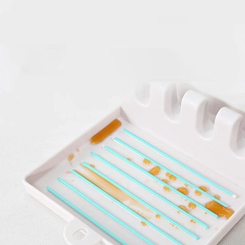 Deksel- en Spatel Afdruiprekje | Eindelijk Geen Vlekken Meer op het Aanrecht