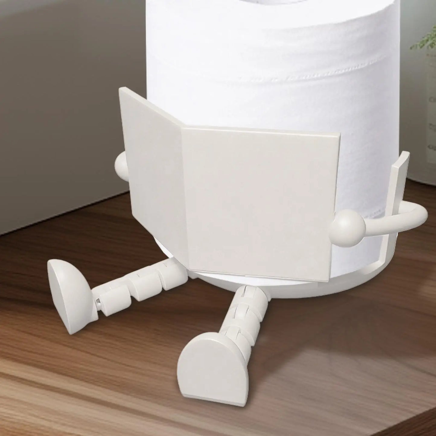 Zittende Toiletpapier Houder – Grappig & Praktisch 🚽✨