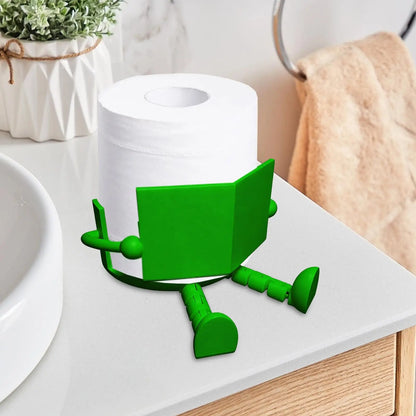 Zittende Toiletpapier Houder – Grappig & Praktisch 🚽✨