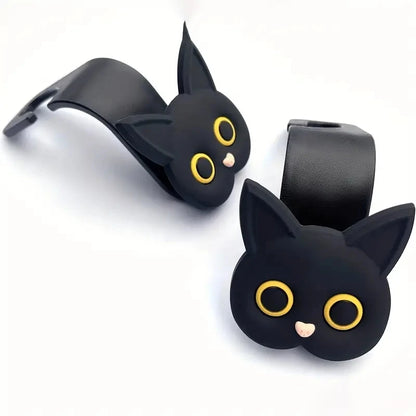(2stuks) Schattige 3D-kattenhaken voor autostoelhoofdsteun