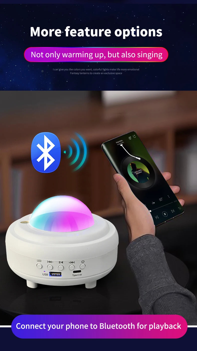 Magische Noorderlicht Projector | Creëer Je Eigen Ontspannen Droomwereld