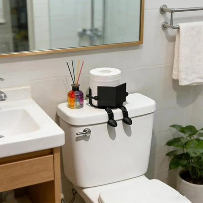 Zittende Toiletpapier Houder – Grappig & Praktisch 🚽✨