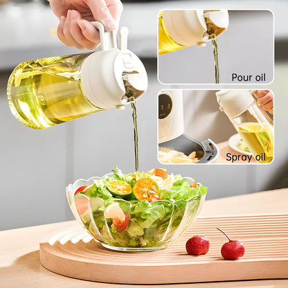 2-in-1 Olieflesje | Spuiten of Gieten voor Slimmer en Sneller Koken