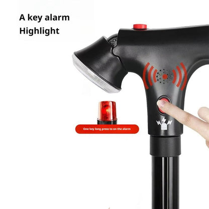 Wandelstok voor Optimale Zekerheid | Inclusief Zaklamp en Alarmfunctie