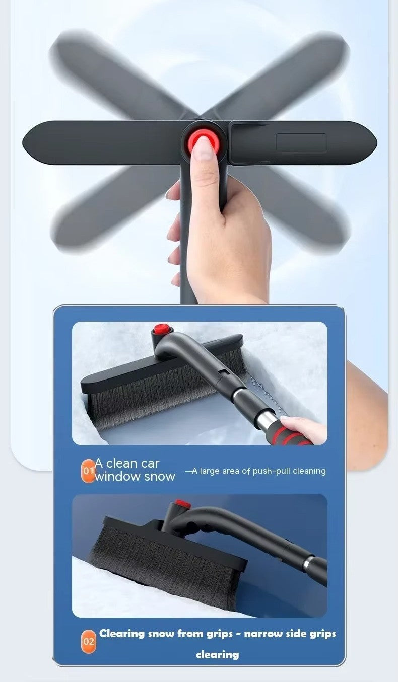 Auto IJs Krabber & Sneeuwborstel  | Draaibare Kop + Uitschuifbaar Bereik