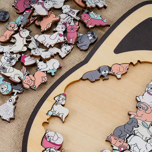 Doggy Puzzel | Ontspanning met Unieke Hondenvormen