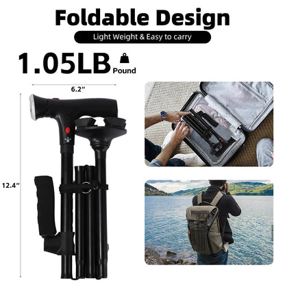 Wandelstok voor Optimale Zekerheid | Inclusief Zaklamp en Alarmfunctie