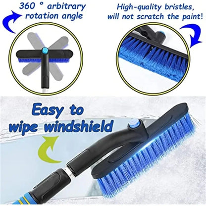 AutoSneeuwborstel Pro | Borstelt, Schraapt en Veegt Zonder Moeite