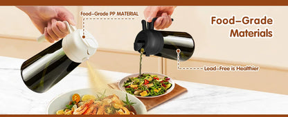 2-in-1 Olijfolie Fles | Spuiten & Gieten, Slim en Snel in Gebruik