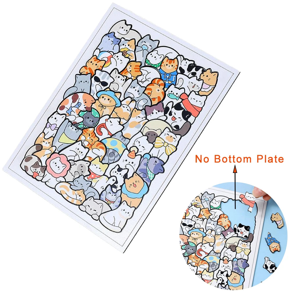 Houten Dierenpuzzel – Kitty, Teddy & Dino
