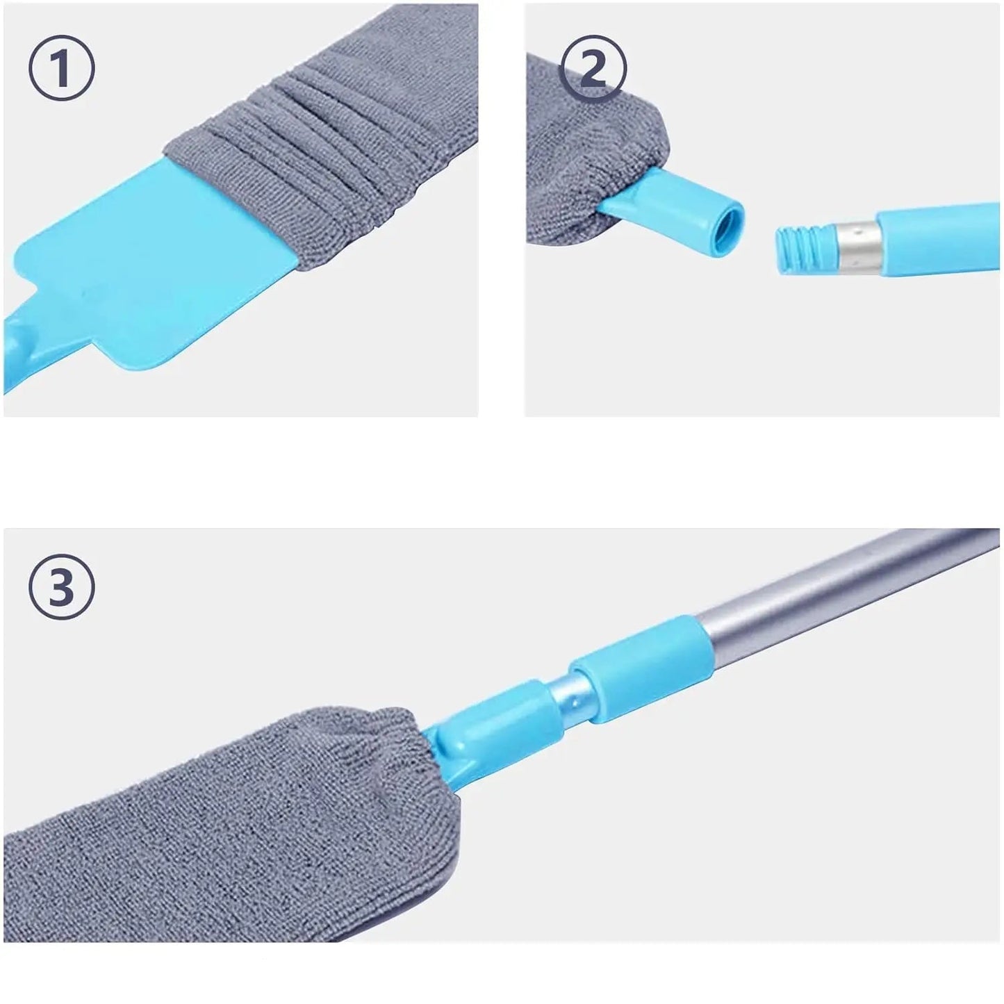 ReachClean Stofmop | Bereik Hoog Zonder Opstapje & Laag Zonder Bukken