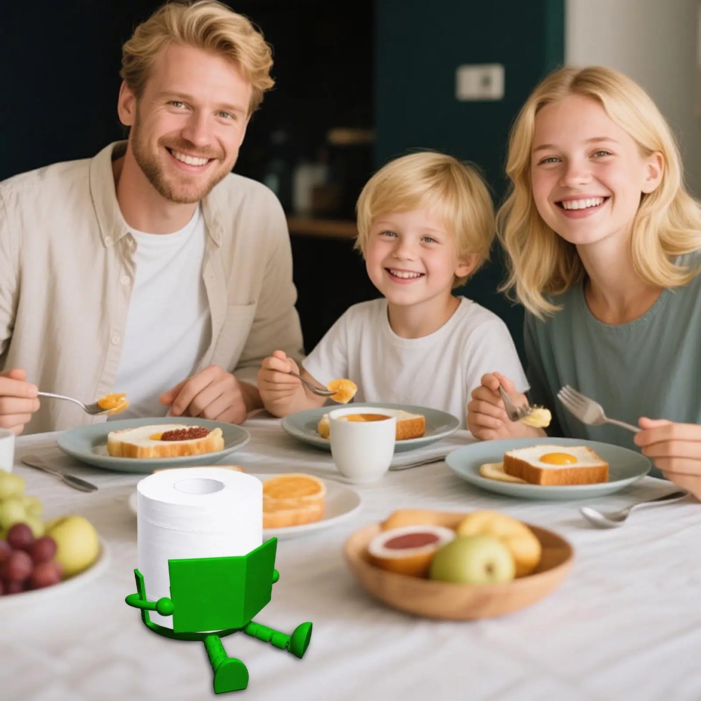 Zittende Toiletpapier Houder – Grappig & Praktisch 🚽✨