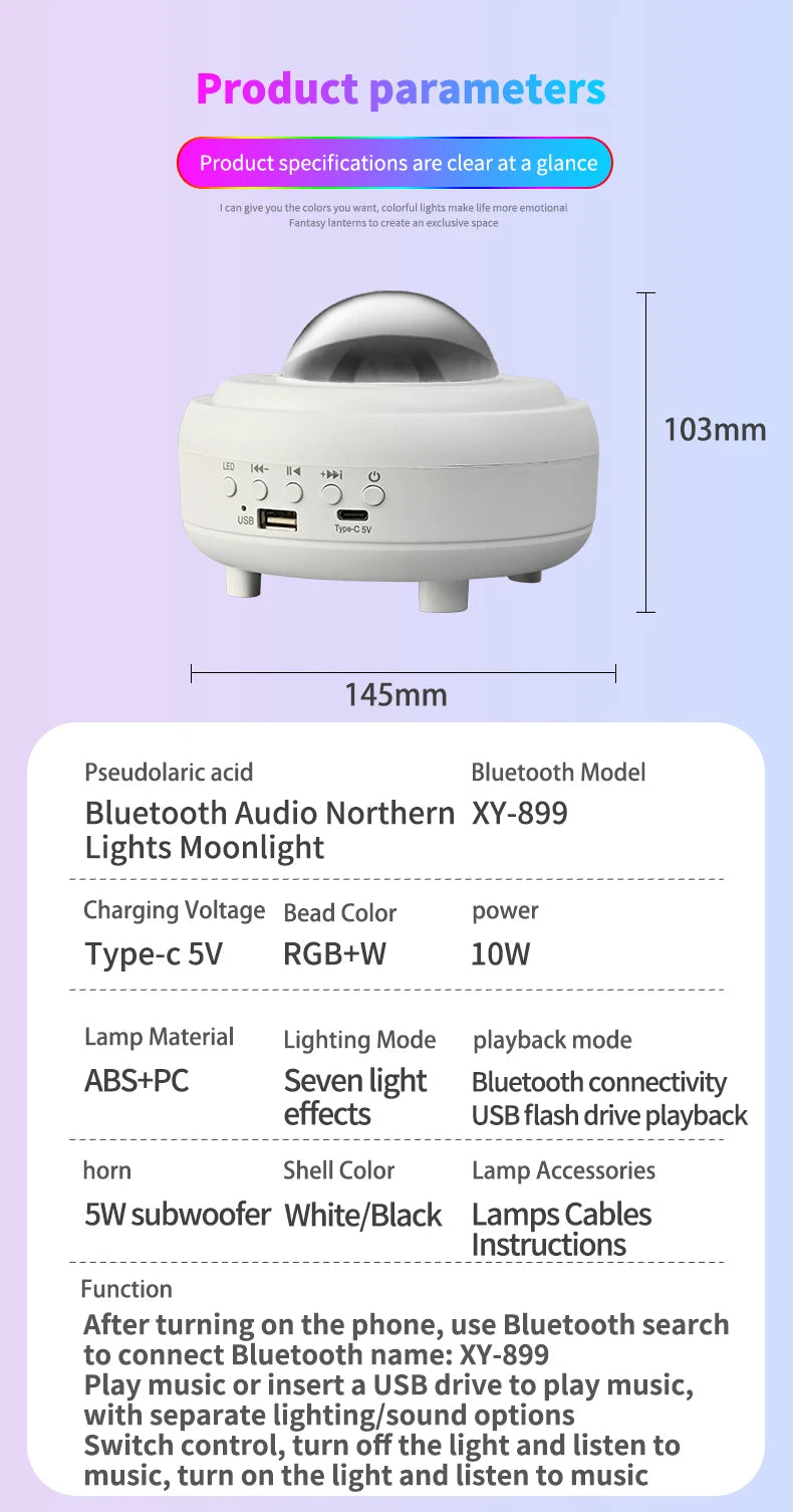 Magische Noorderlicht Projector | Creëer Je Eigen Ontspannen Droomwereld