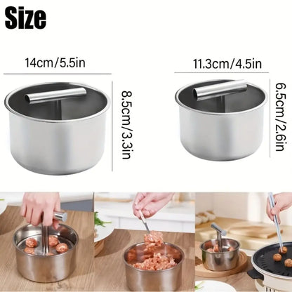 Gehaktballenmaker RVS – Perfecte Balletjes in Seconden 🍝