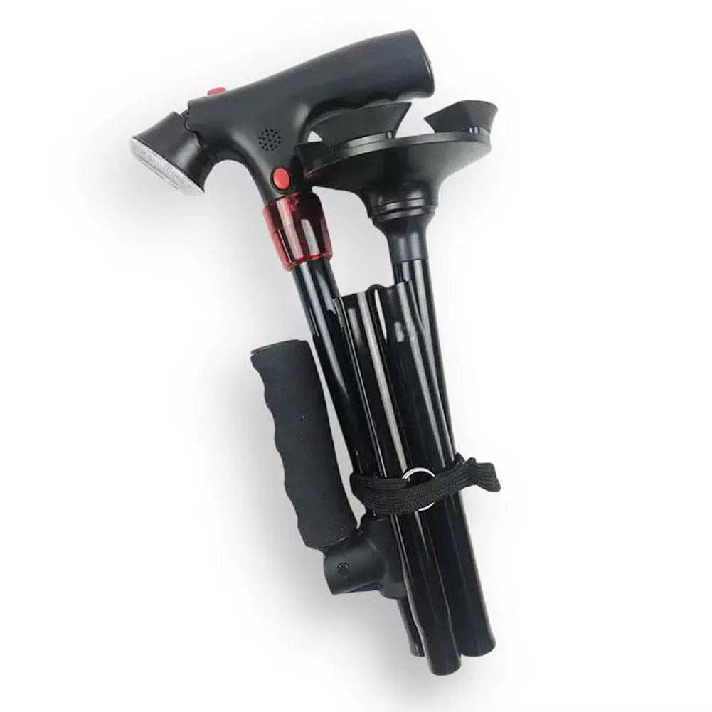 Wandelstok voor Optimale Zekerheid | Inclusief Zaklamp en Alarmfunctie