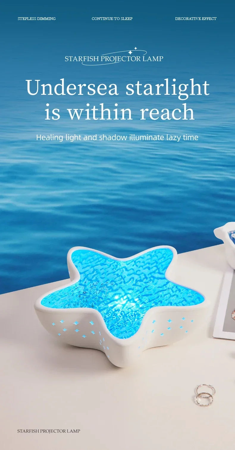 Ocean Mood Projector | Drijft op Rust met Zachte Lichtgolven