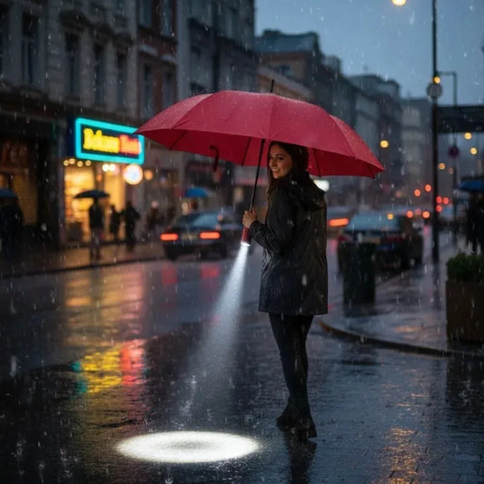 Nachtwacht Paraplu | Zien & Gezien Worden in Elke Storm