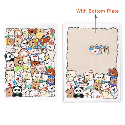 Houten Dierenpuzzel – Kitty, Teddy & Dino