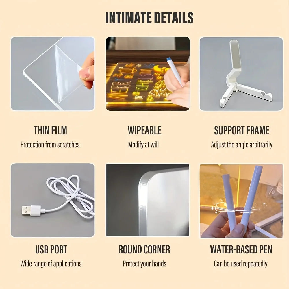 Glow Memo Board | Eindeloos Tekenplezier Zonder Papier