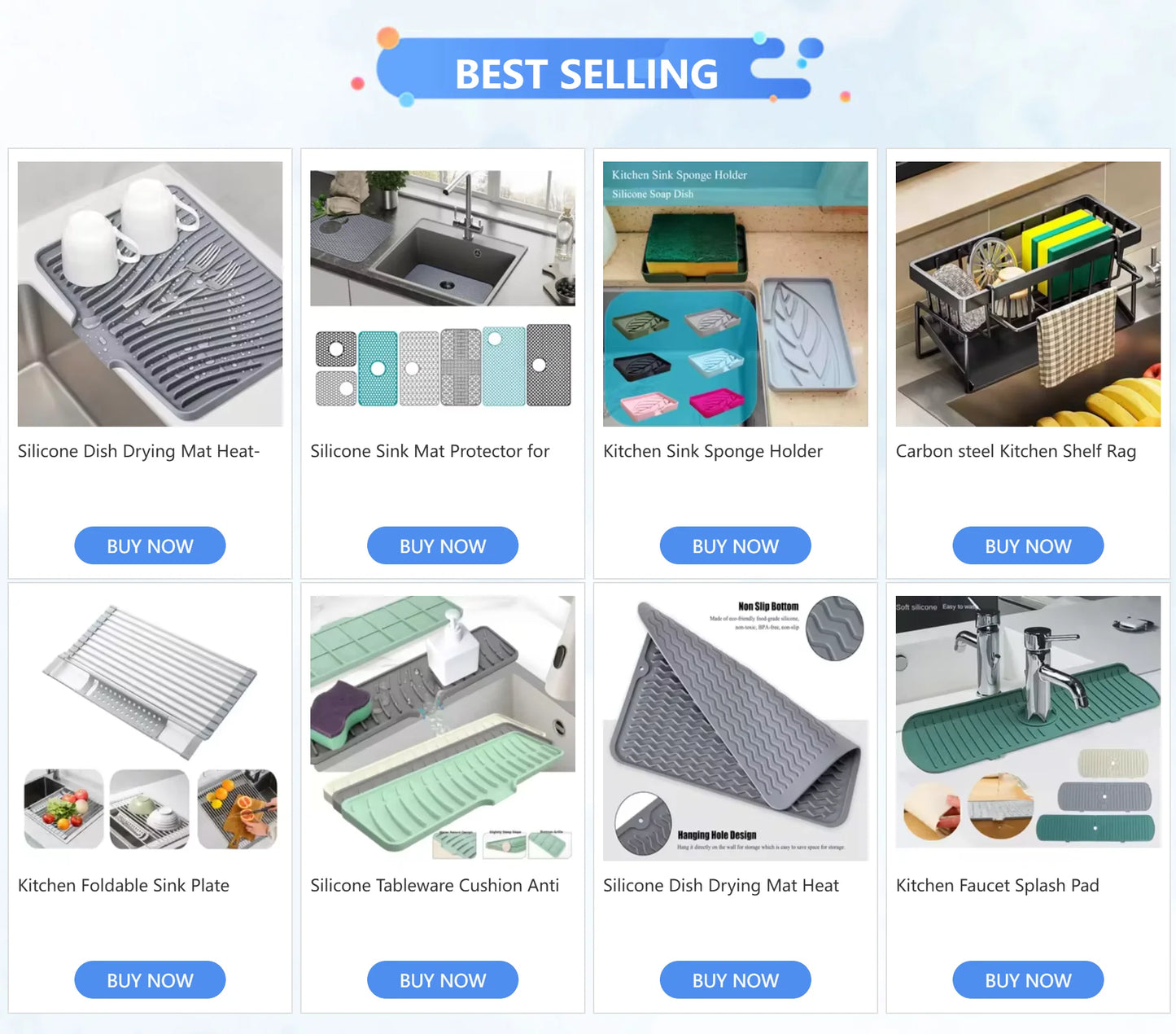 Anti-Spetter Mat | Altijd een Nette, Droge Spoelbakhoek