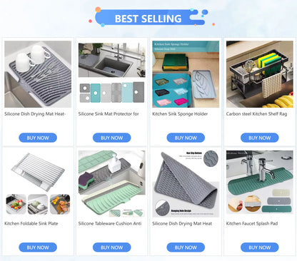 Anti-Spetter Mat | Altijd een Nette, Droge Spoelbakhoek