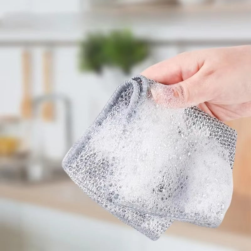 Anti-Kras Staalvezel Vaatdoeken (20 Stuks) | Breng de Glans Terug